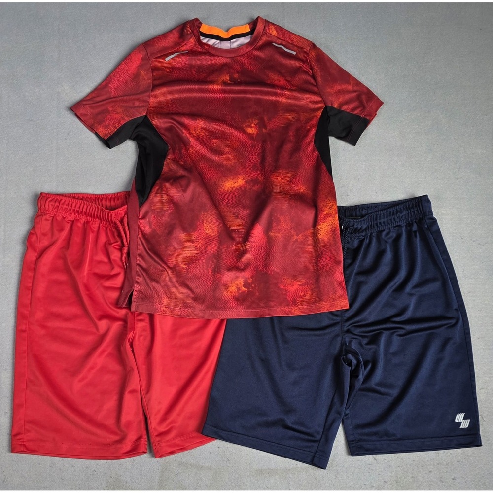 Lot of Boys Youth XXL Shorts and T-Shirt - Athletic Works and Place Sport